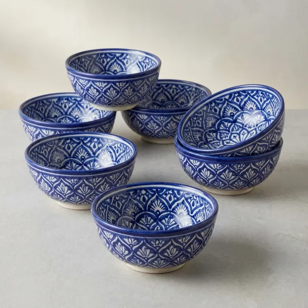 Blue_Pottery_Blue_White_Handpainted_Bowl_Set_Of_6