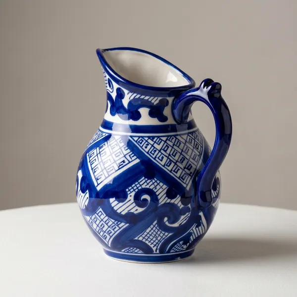 Blue_Pottery_Traditional_Pattern_Blue_White_Decorative_Jug