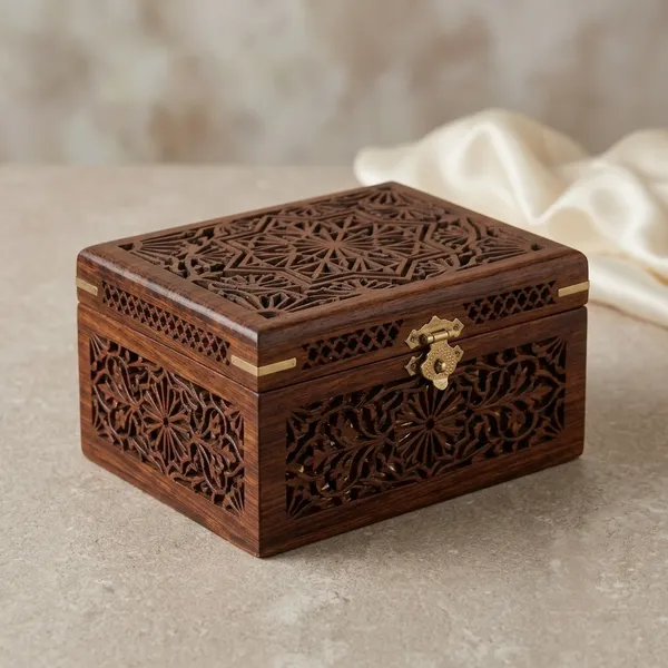 Sheesham_Wood_Lattice_Work_Decorative_Jewelry_Box