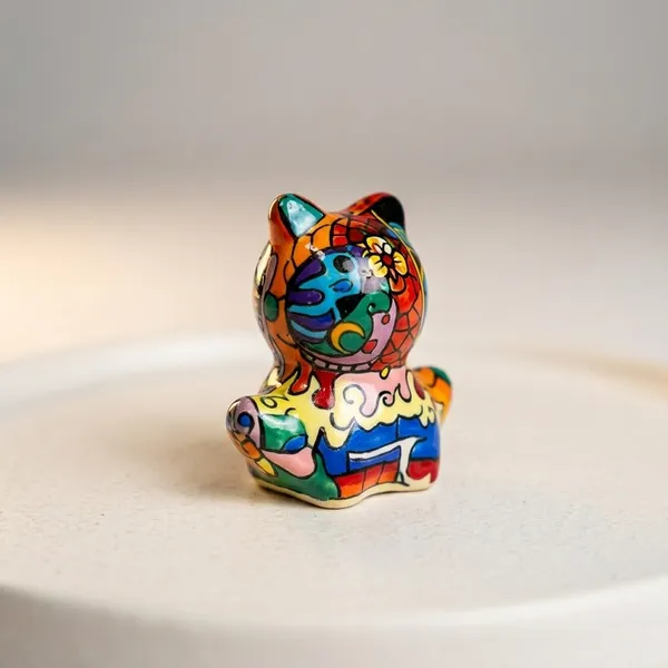 Blue_Pottery_Hand-Painted_Multicolour_Owl_Figurine
