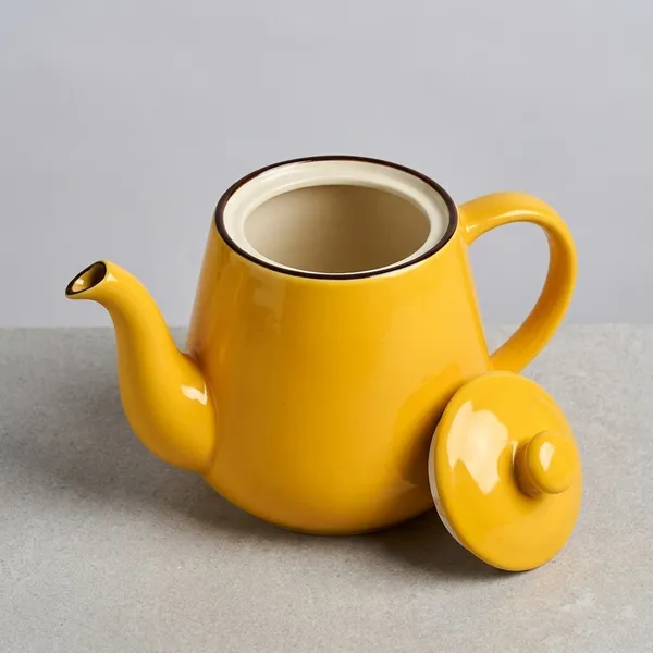 Blue_Pottery_Yellow_Teapot_With_Lid