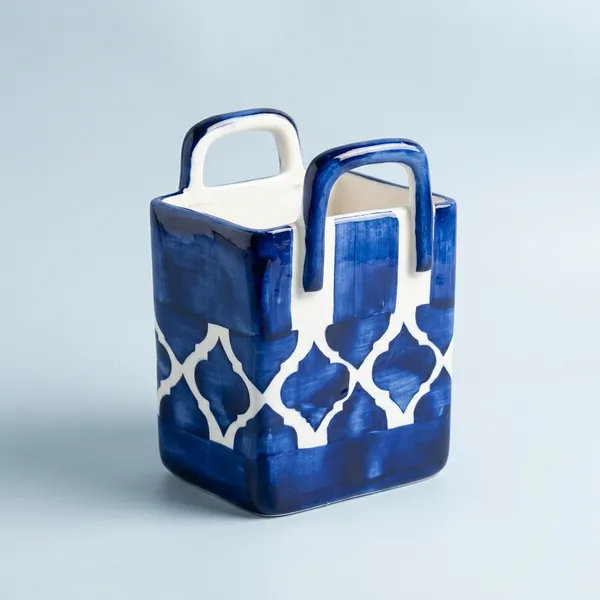 Blue_Pottery_Moroccan_Blue_White_Tote_Bag_Vase