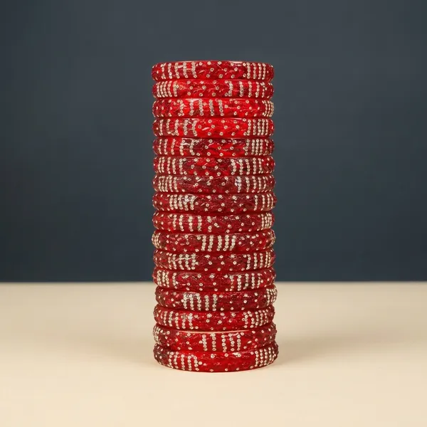 Red_Crystal_Embellished_Traditional_Bangles_Set_For_Women