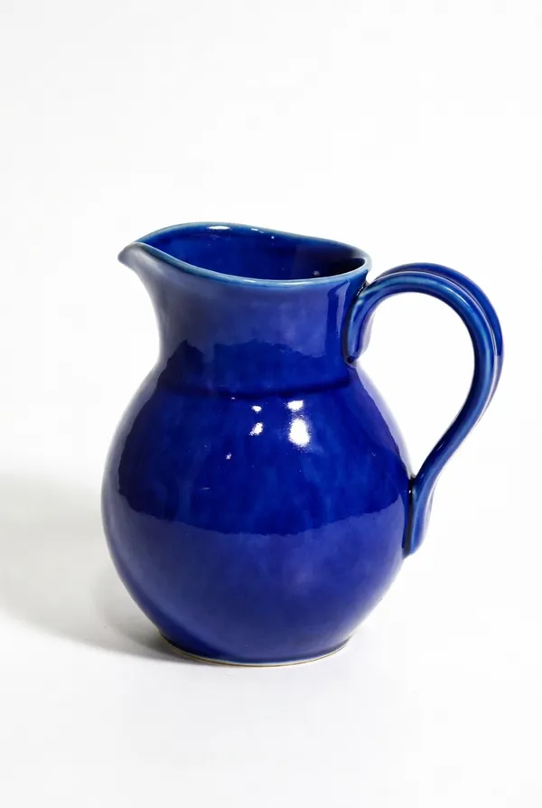 Blue_Pottery_Cobalt_Blue_Pitcher_Jug