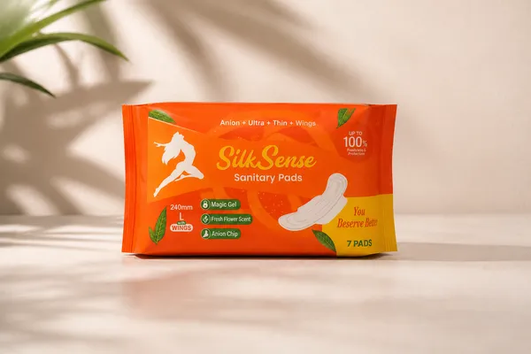 Silk_Sense_Ultra_Thin_Anion_Sanitary_Pads_With_Wings_-_Large_(7_Pieces)_Pack_of_5