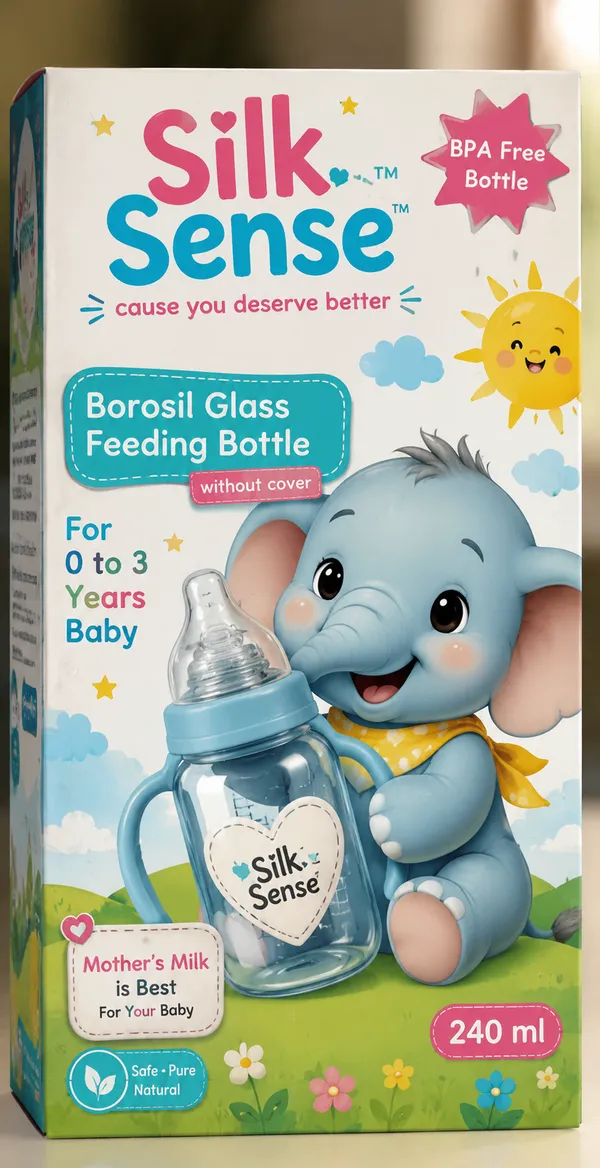 Silk_Sense_Borosil_Glass_Feeding_Bottle_240Ml_For_0-3_Years_Baby