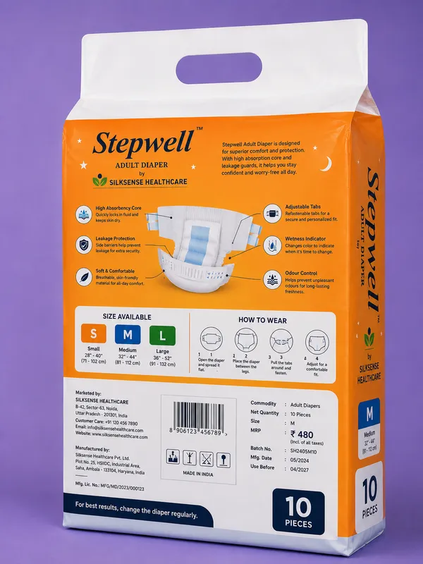 Stepwell_Adult_Diaper_By_Silksense_Healthcare_10_Pieces