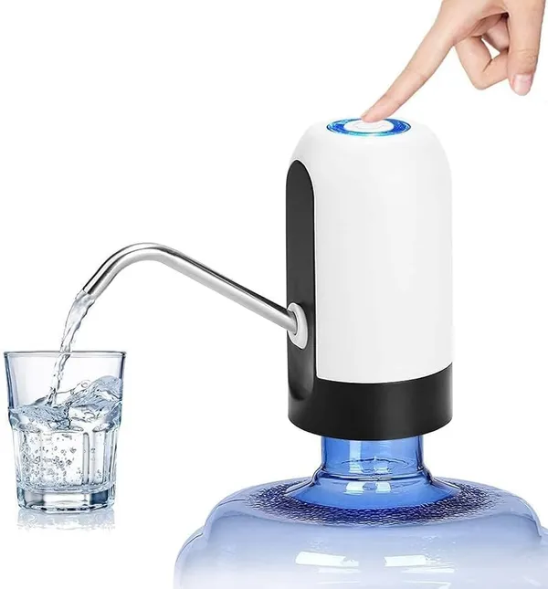 White_Plastic_Electric_Rechargeable_Water_Dispenser_Pump_For_Bottles