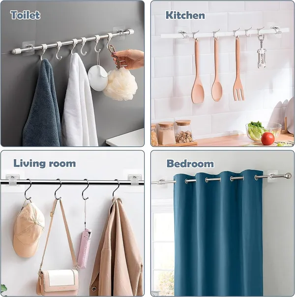 Self_Adhesive_Curtain_Rod_Holder_Without_Drill/Curtain_Rod_Hooks_Nail_Free_Adjustable_Curtain_Hangers