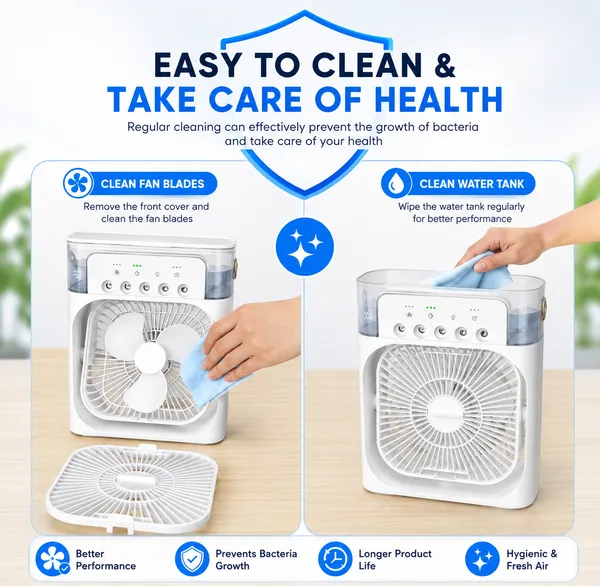 White_Plastic_Portable_7-Color_LED_Mini_Air_Cooler_Fan