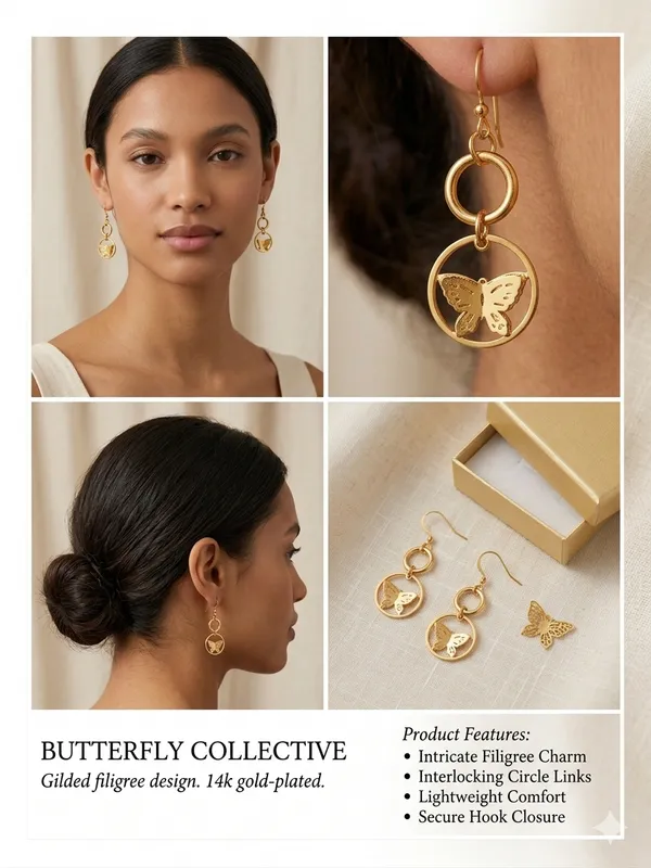 Golden_Plated_Butterfly_Charm_Dangle_Earrings_For_Women