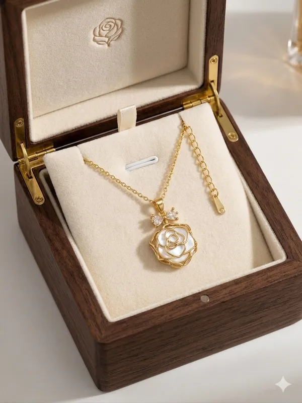 Golden_Plated_Floral_Stone_Pendant_Necklace_For_Women