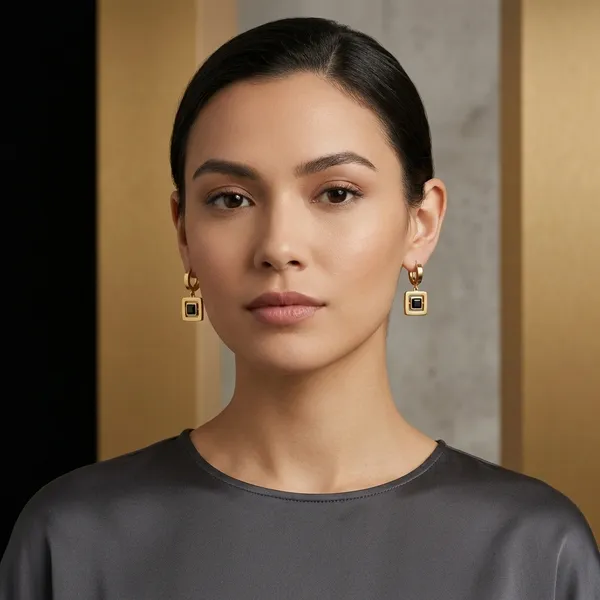 Golden_Plated_Black_Square_Stone_Drop_Earrings_For_Women