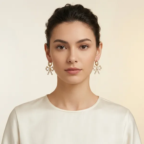 Golden_Crystal_Bow_Pearl_Drop_Earrings_For_Women
