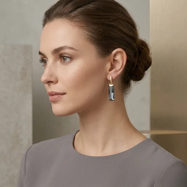 Gold_Tone_Grey_Crystal_Rectangular_Drop_Earrings_For_Women