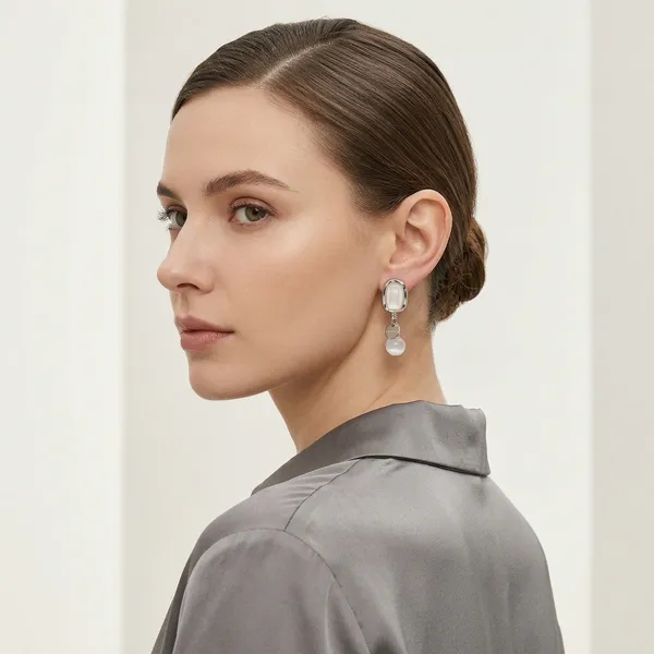 Silver_Tone_White_Stone_Oval_Drop_Earrings_For_Women