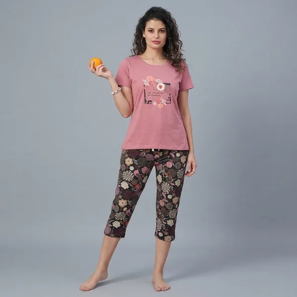 Pink_Cotton_Sleepwear_Set_For_Women