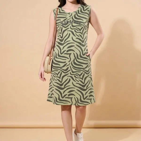 Green_Cotton_Dress_For_Women