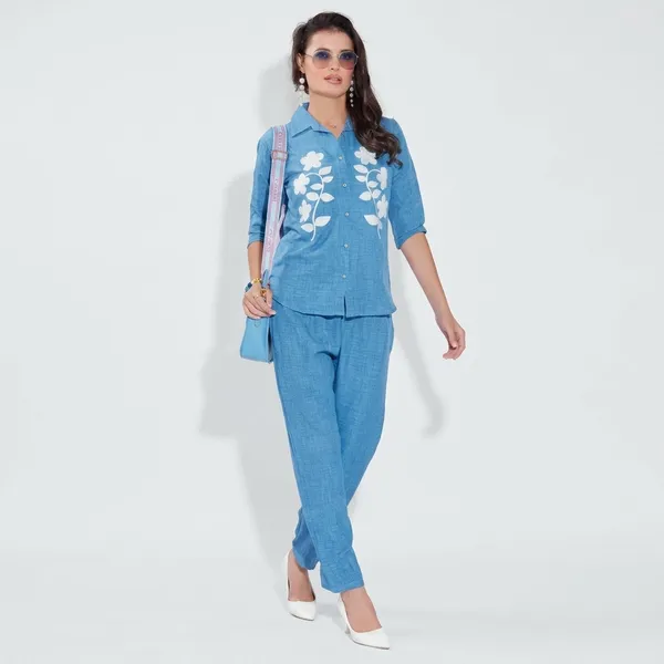 Sky_Blue_Cotton_Co_Ord_Set_For_Women