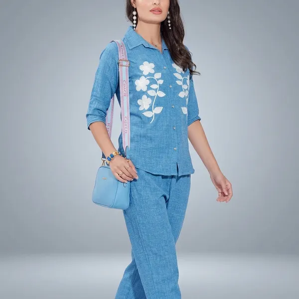 Sky_Blue_Cotton_Co_Ord_Set_For_Women