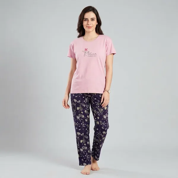 Pink_Cotton_Lounge_Set_For_Women