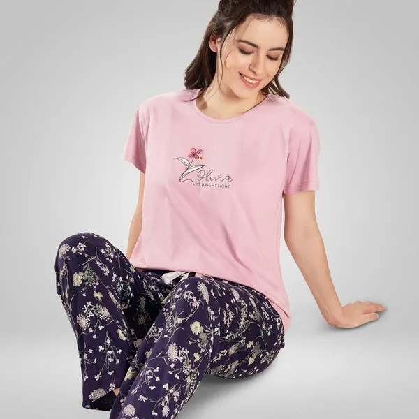 Pink_Cotton_Lounge_Set_For_Women