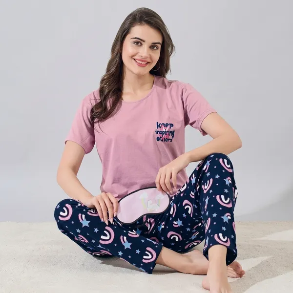 Pink_Cotton_Night_Suit_For_Women