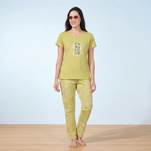 Yellow_Cotton_Lounge_Set_For_Women