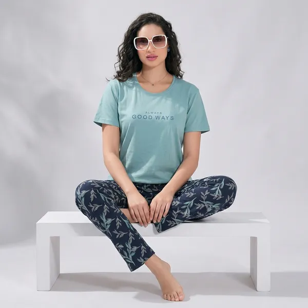 Mint_Green_Cotton_Lounge_Set_For_Women