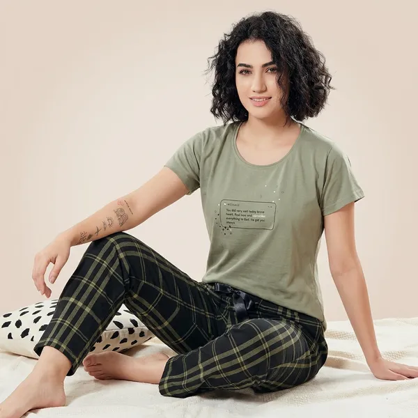 Olive_Cotton_Night_Suit_For_Women