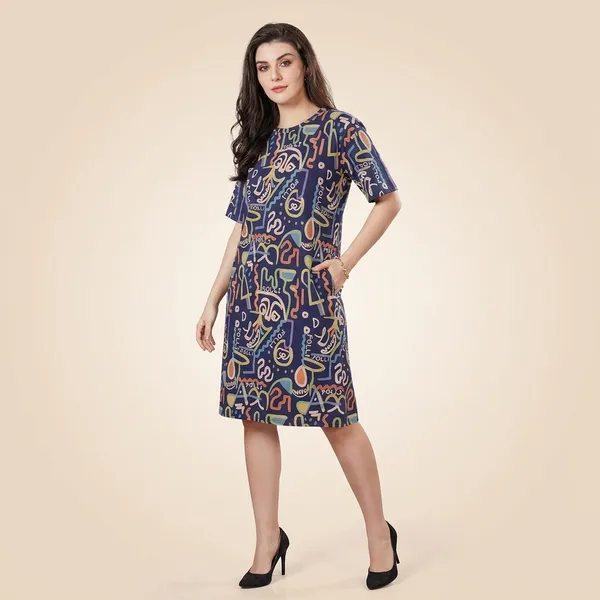Blue_Cotton_Dress_For_Women