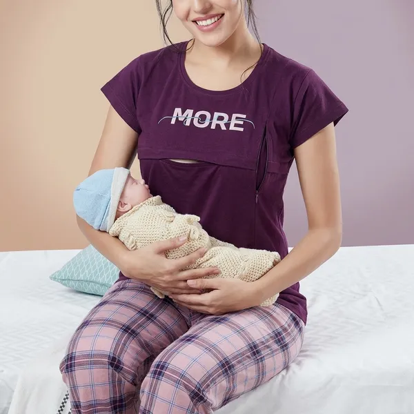 Purple_Cotton_Feeding_Co-Ord_Set_For_Women