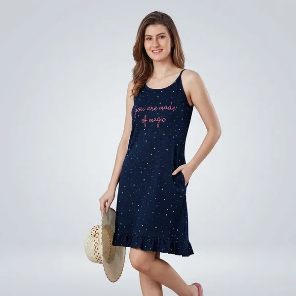 Navy_Blue_Cotton_Sleeveless_Nightdress_For_Women
