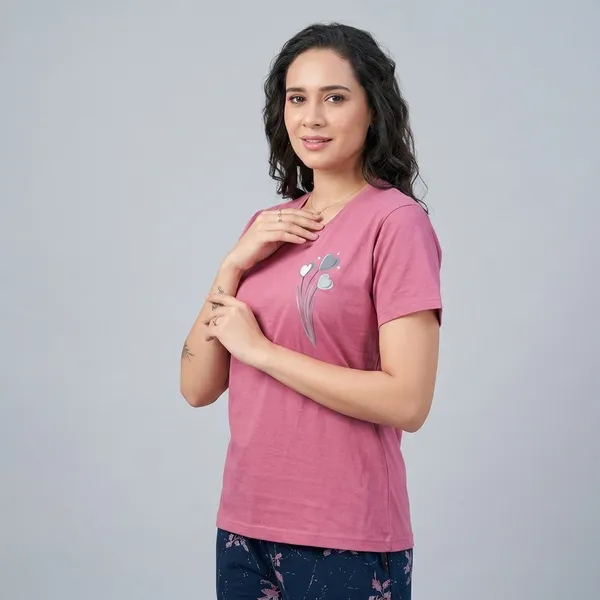 Pink_Cotton_Night_Suit_For_Women