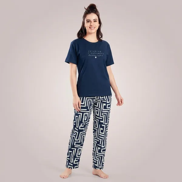 Navy_Blue_Cotton_Lounge_Set_For_Women