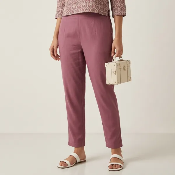 Pink_Cotton_Kurti_Pant_Set_For_Women