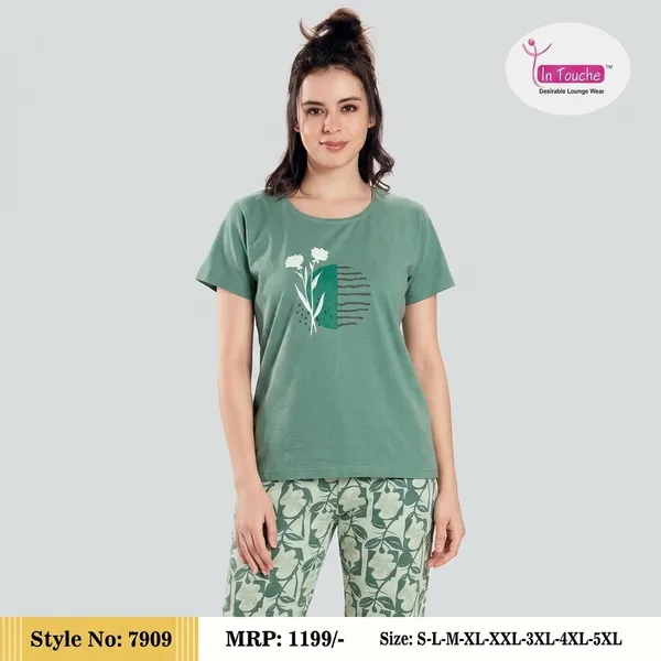 Green_Cotton_Lounge_Set_For_Women