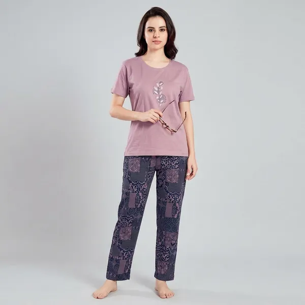 Purple_Cotton_Night_Suit_For_Women