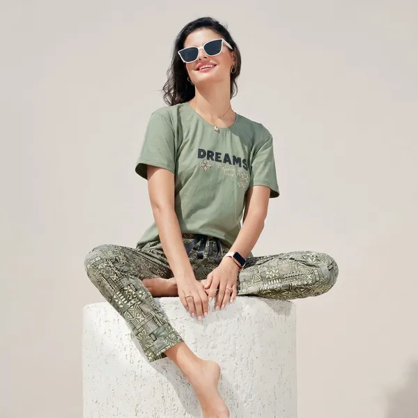 Olive_Cotton_Lounge_Set_For_Women
