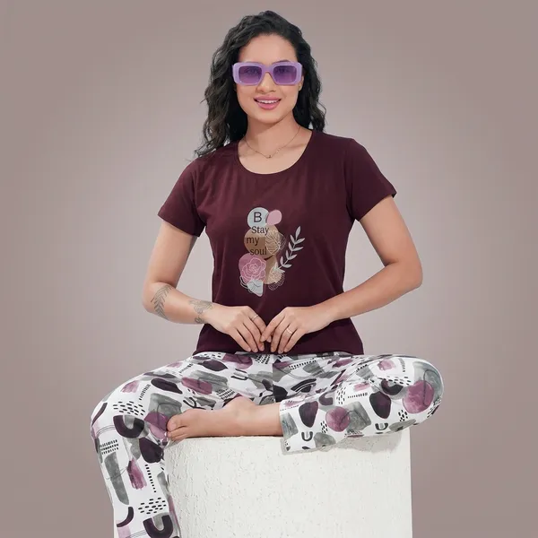 Maroon_Cotton_Lounge_Set_For_Women