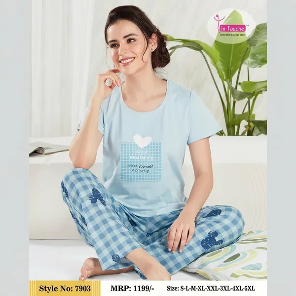 Sky_Blue_Cotton_Lounge_Set_For_Women