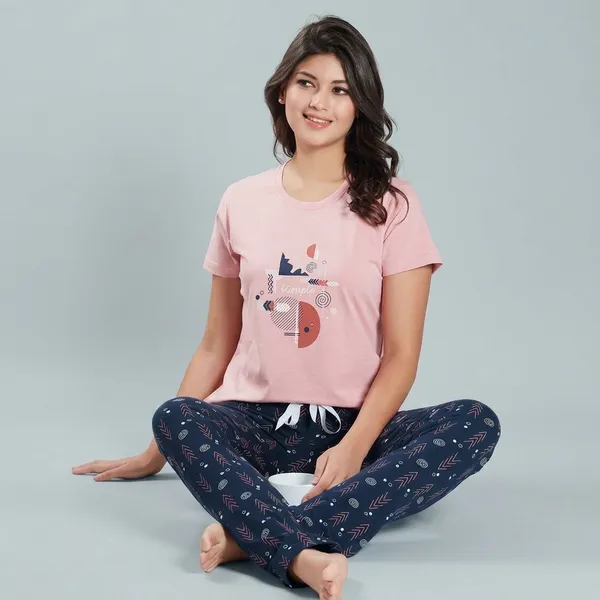 Pink_Cotton_Night_Suit_For_Women