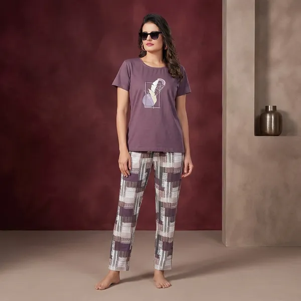 Purple_Cotton_Lounge_Set_For_Women