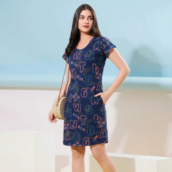 Navy_Blue_Cotton_Casual_Dress_For_Women