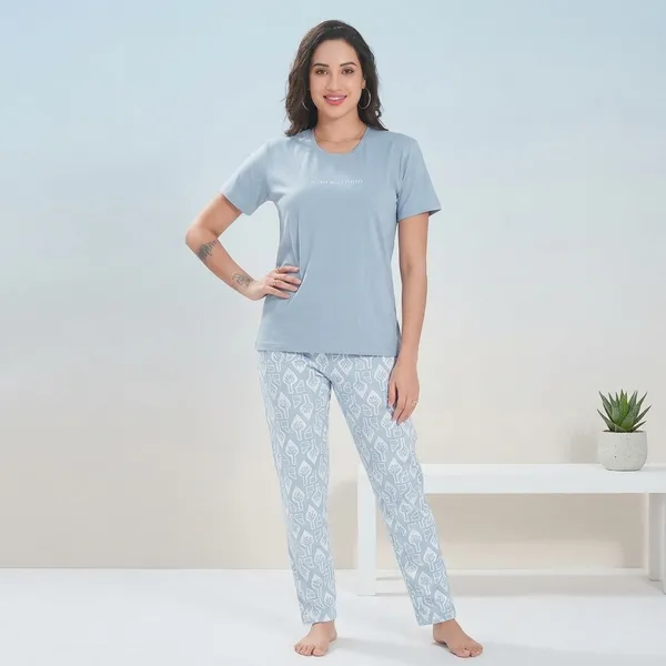 Light_Blue_Cotton_Lycra_Lounge_Set_For_Women