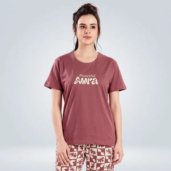 Maroon_Cotton_Loungewear_Set_For_Women