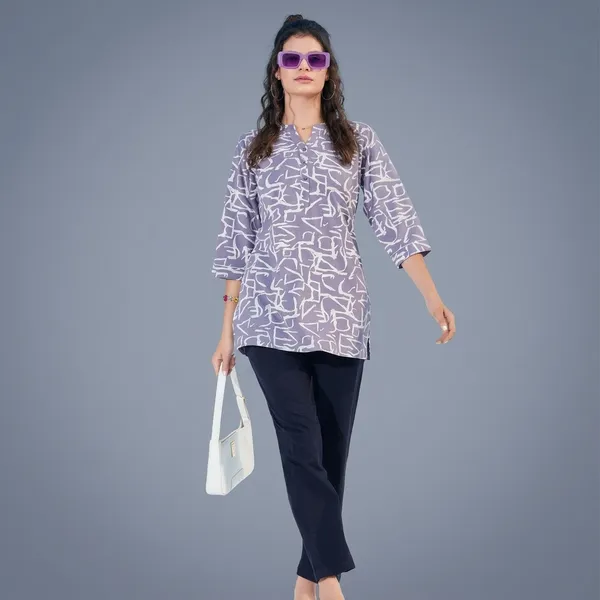 Grey_Cotton_Kurti_Pant_Set_For_Women