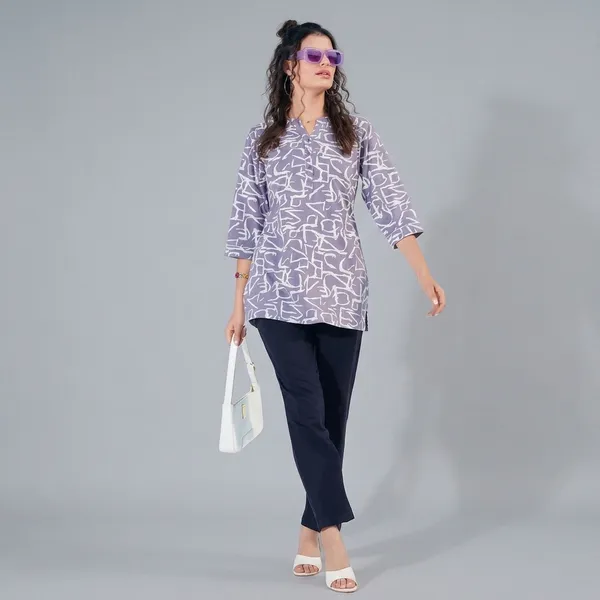 Grey_Cotton_Kurti_Pant_Set_For_Women