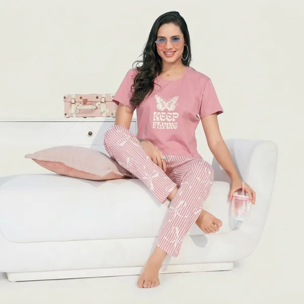 Pink_Cotton_Lounge_Set_For_Women
