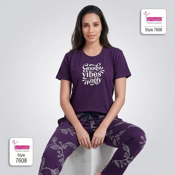 Purple_Cotton_T-Shirt_And_Pyjama_Set_For_Women